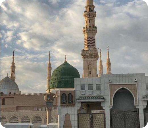 صورة للمسجد النبوي الشريف في المدينة المنورة